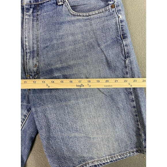 Levi 550 Jean Shorts Mens 34x9 Blue Relaxed Straight  Denim Jorts Tag 36 * - Picture 5 of 14